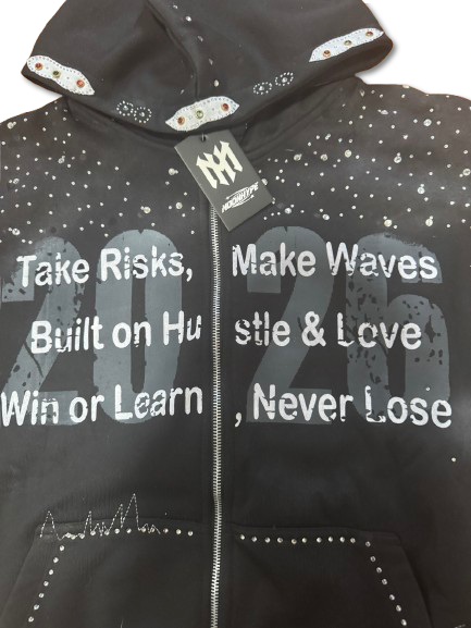 Take Risks Premium Hoodie – Jet Black