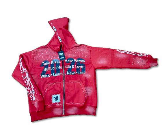 Take Risks Premium Hoodie – Crimson Red