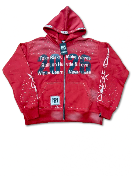 Take Risks Premium Hoodie – Crimson Red