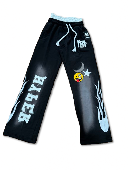 Double Waist Pants – Black