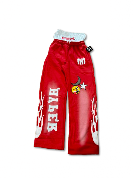 Double Waist pants - Red