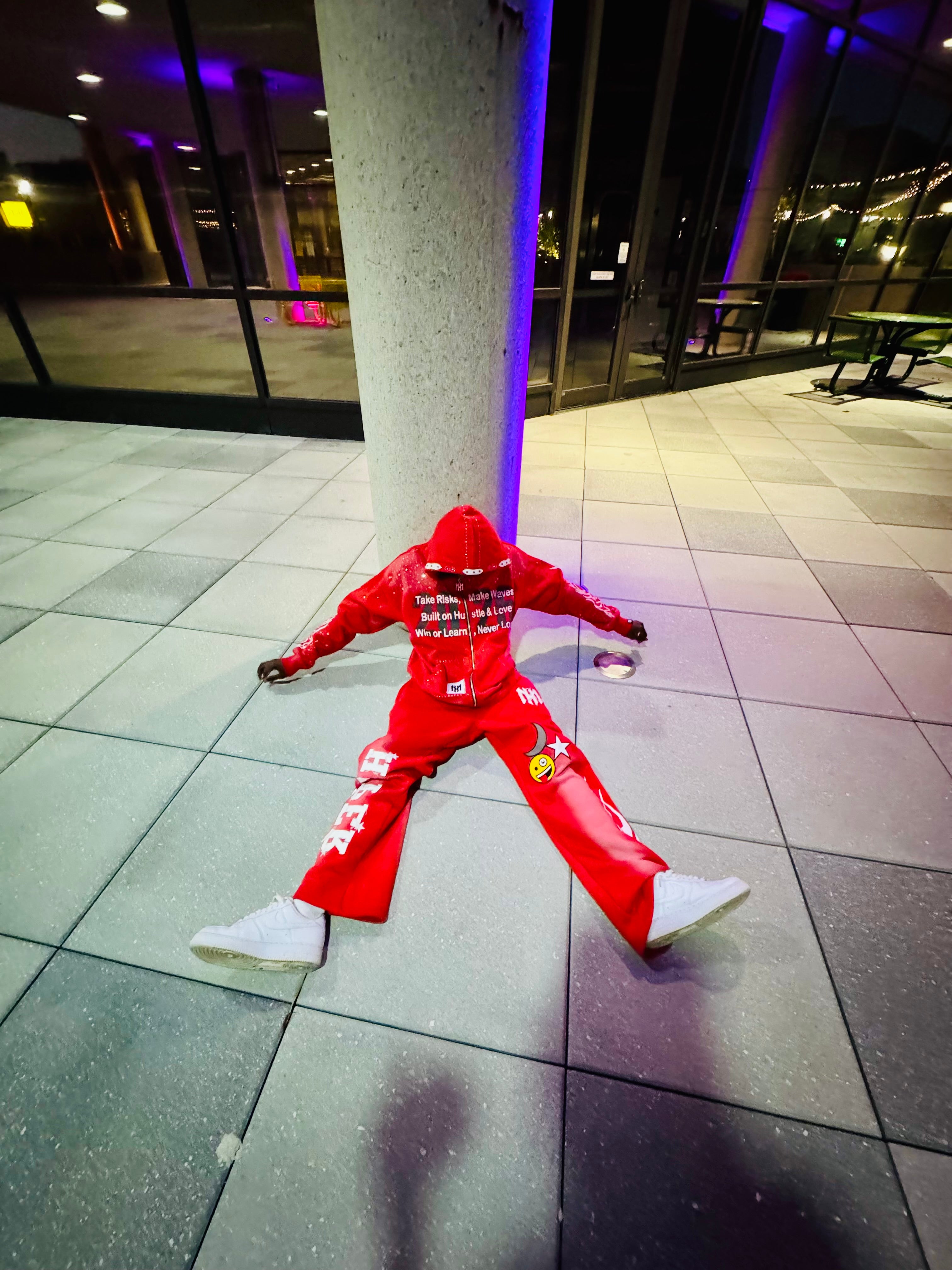 Take Risks Premium Hoodie – Crimson Red